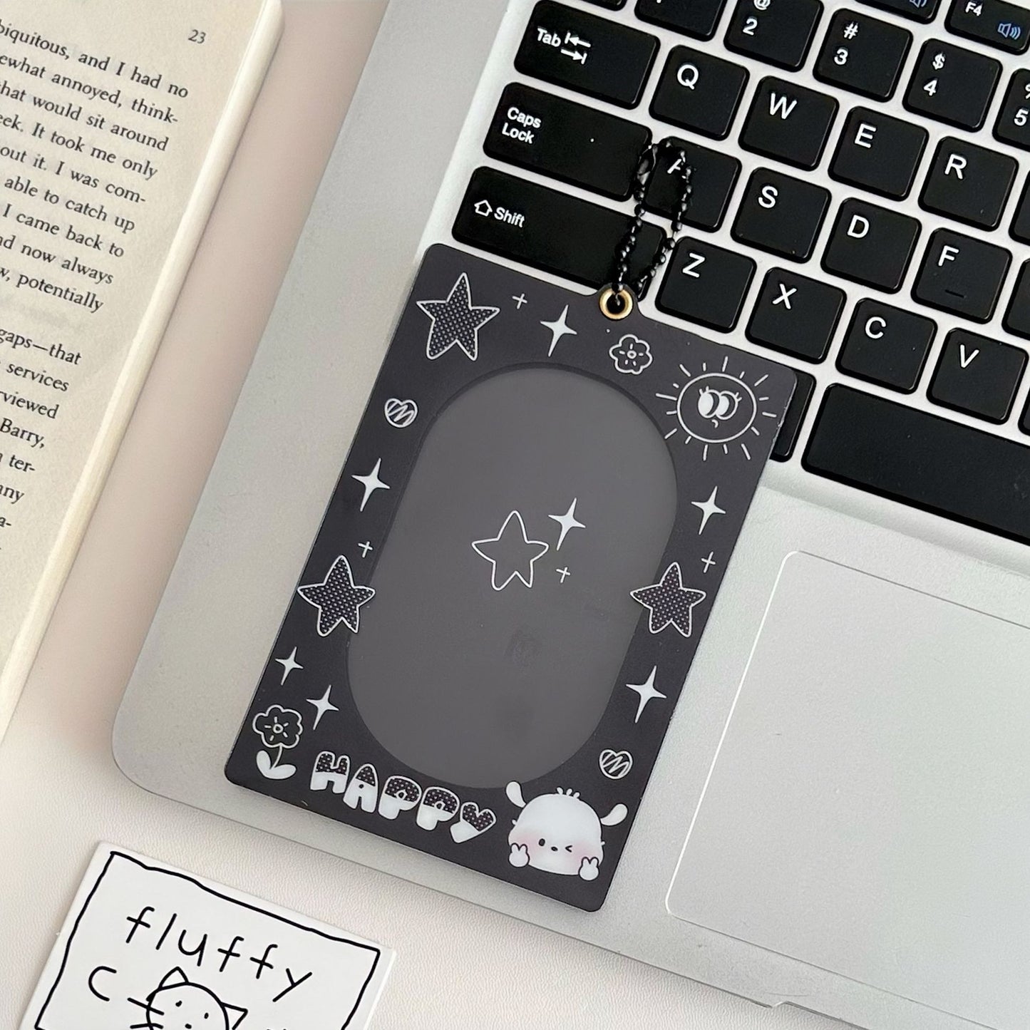Original Cute puppy magnetic three-inch acrylic card holder brick desktop protective card Film card holder