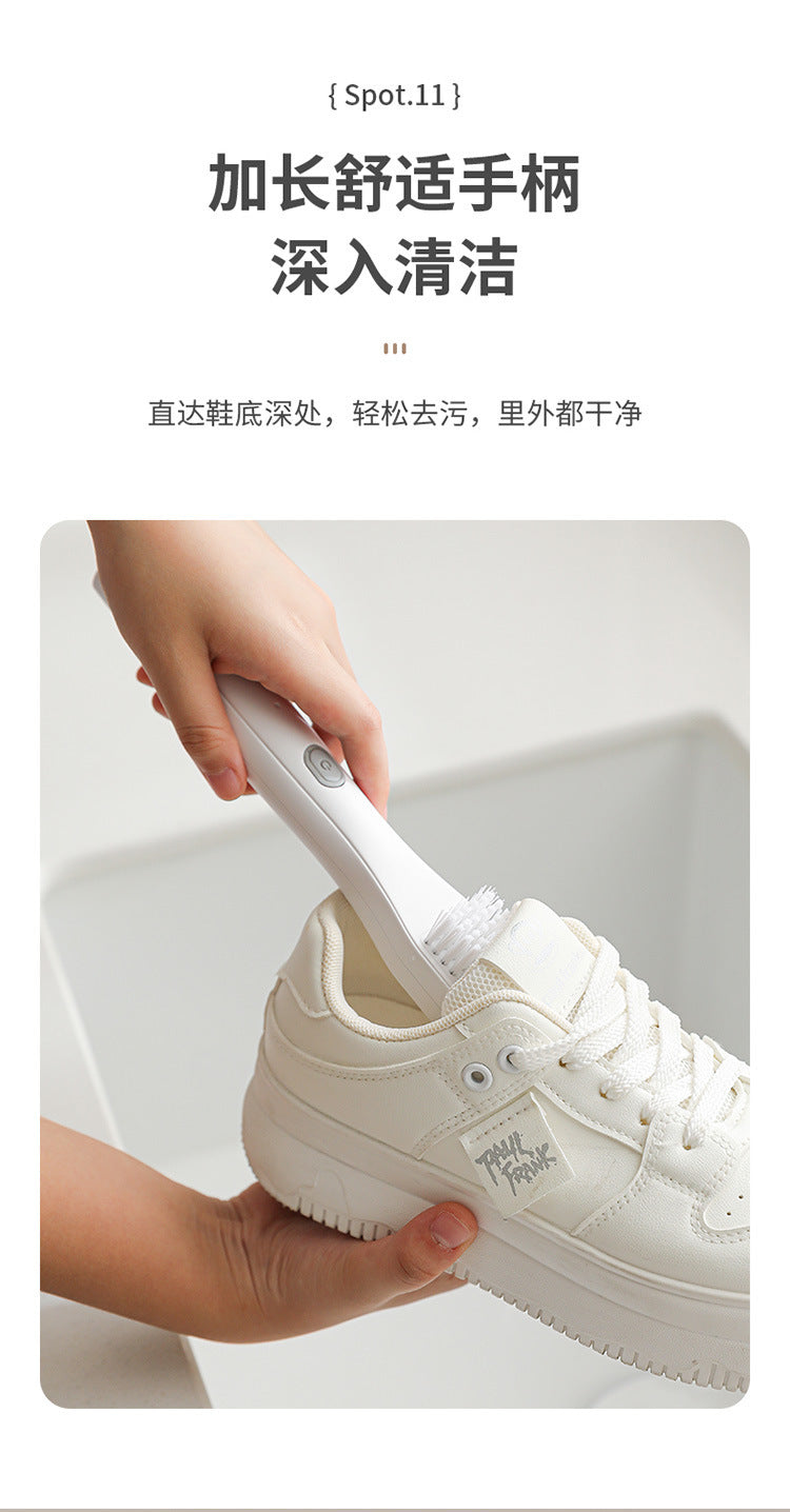 New Fully Automatic Electric Shoe Polisher Multifunctional Rechargeable Household Handheld Shoe Brush Black White