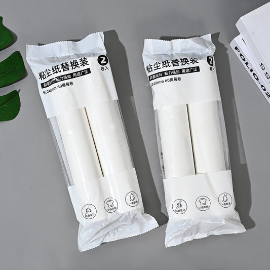 24cm sticky hair roller tearable sticky dust roll paper pet hair removal brush hair roll paper replacement core factory wholesale by PDG ibma