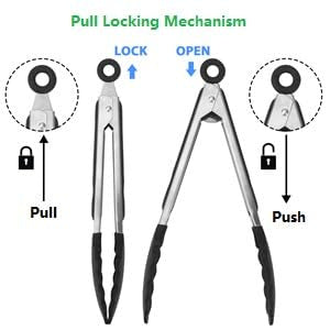Cross-Border High-Temperature Resistant Steak Grilling Tongs 430 Stainless Steel Anti-Scalding Thickened Barbecue Tongs Kitchen Tools Food Tongs