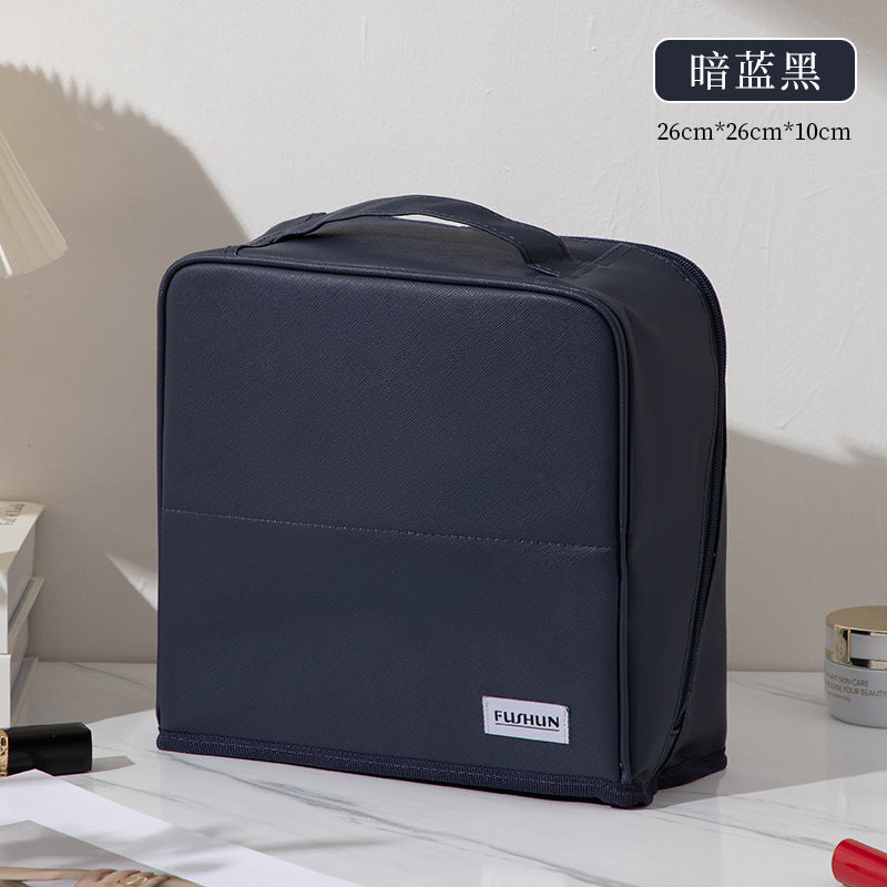 Stand-Up Cosmetic Bag, Large-Capacity Pencil Case, Women's Bag, Travel Storage Bag, Waterproof and Wear-Resistant, Can Be Hung on Luggage Bags