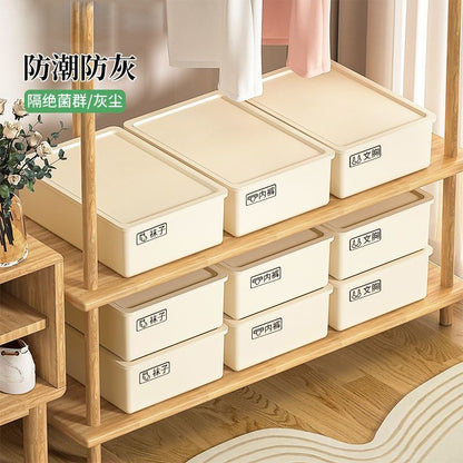 Household Intimates and Socks Storage Box Plastic Cosmetics Organizer Storage Intimates Bra Intimates Compartment Storage Box