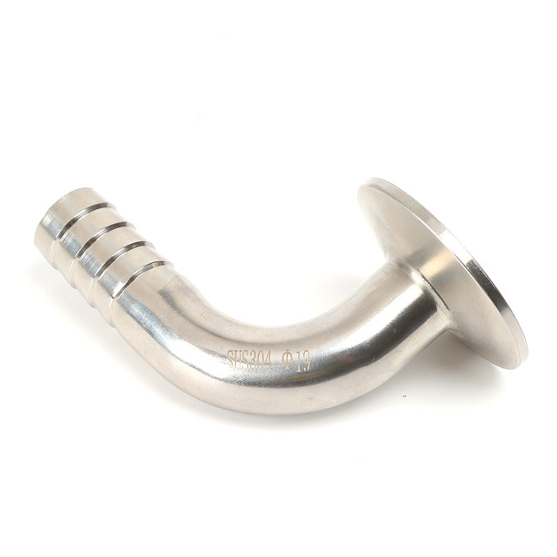 SS304 SS316L stainless steel 90 degree quick loading leather pipe elbow
