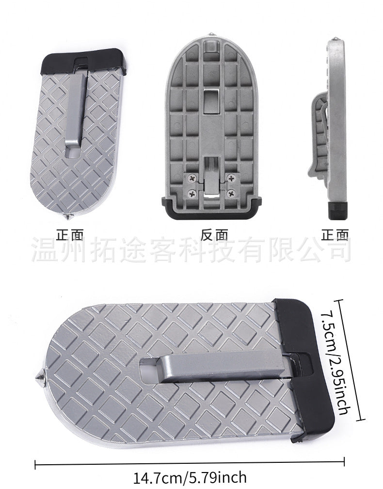 Car Assist Pedal for Climbing onto the Roof, Door Pedal, Car Door Step, Lightweight and Foldable