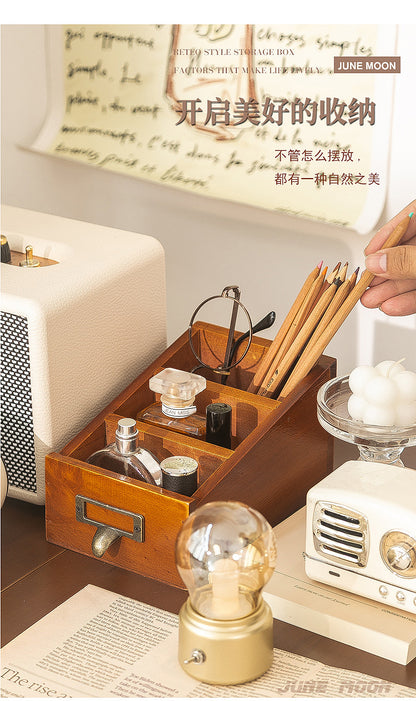 Bedside Remote Control Phone Holder Desktop Organizer Lipstick Perfume Storage Box Makeup Brush Holder Pen Holder Desk Pencil Box