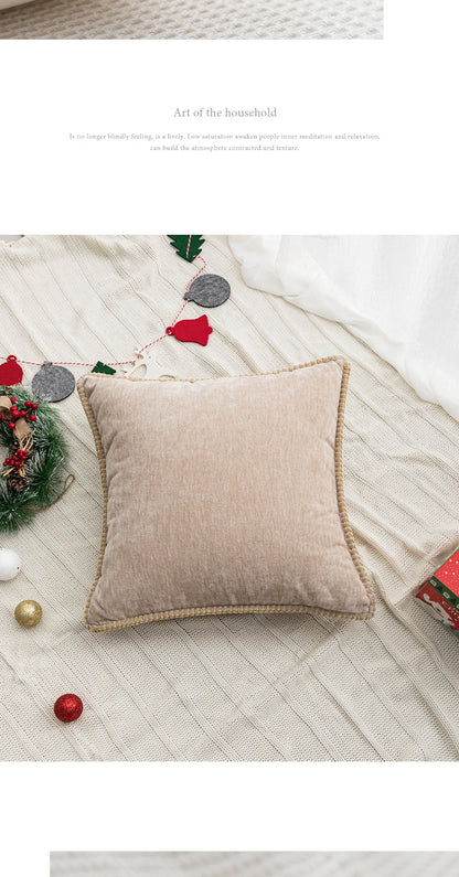 New Christmas pillow holiday decoration love pillow model room bedroom bedside tufted cushion pillowcase wholesale