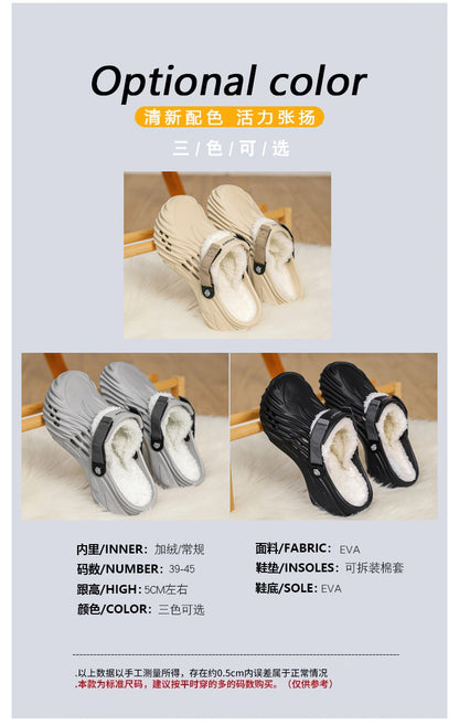 Cotton Slippers for Home, High-End Outer Wear, 2025 Winter New Cross-Border Cotton Shoes Manufacturer Wholesale Cotton Tow
