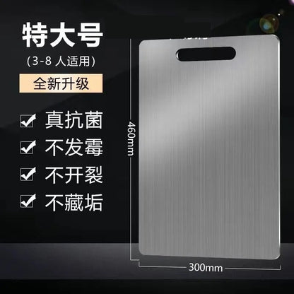 Antibacterial Stainless Steel Cutting Board Thickeneded Moisture-Proof Cutting Board Extra Large Mildew-Proof Chopping Board Home Kitchen Large Chopping Board Panel