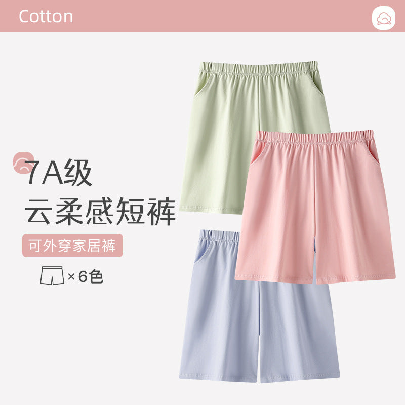 Women's Pajama Pants Summer Three-Quarter Pants Pure Cotton Thin Large Size Home Pants Large Pants Home Pants Loose Factory Wholesale