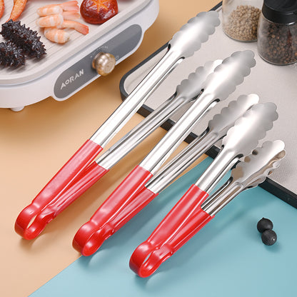 Stainless Steel Food Clip Anti-scalding Stall Commercial Buffet Malatang Special Clip Kitchen Cooked Food Clip Bread Clip