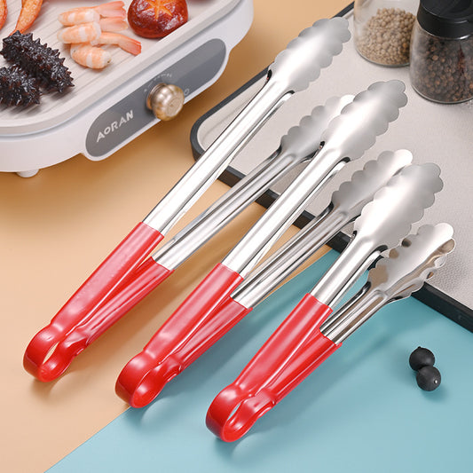 Stainless Steel Food Clip Anti-scalding Stall Commercial Buffet Malatang Special Clip Kitchen Cooked Food Clip Bread Clip by PDG ibma
