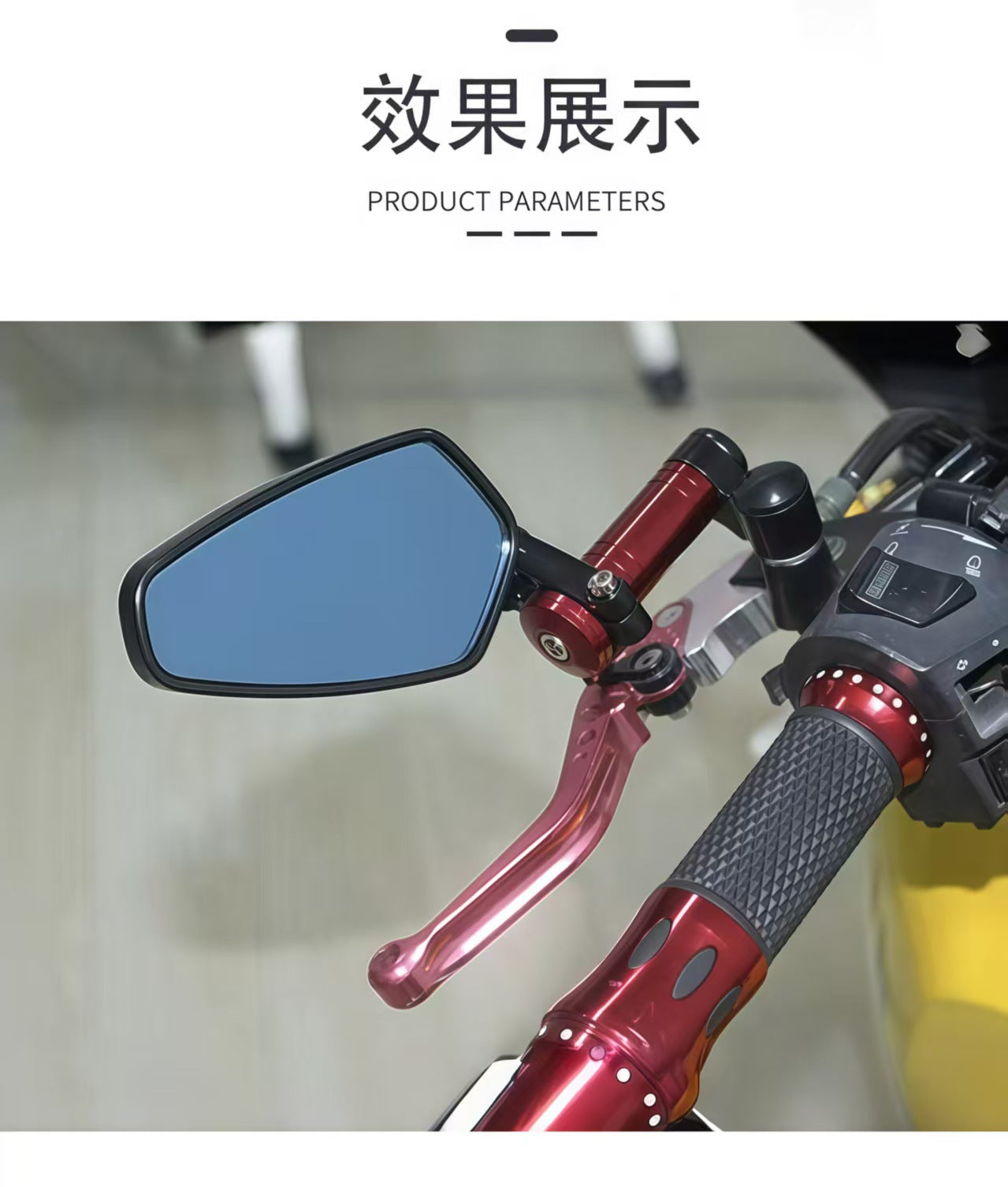 Motorcycle Off-Road Vehicle Modified Universal Folding Mirror Mount Reflective Mirror Cnc Aluminum Alloy Rearview Mirror