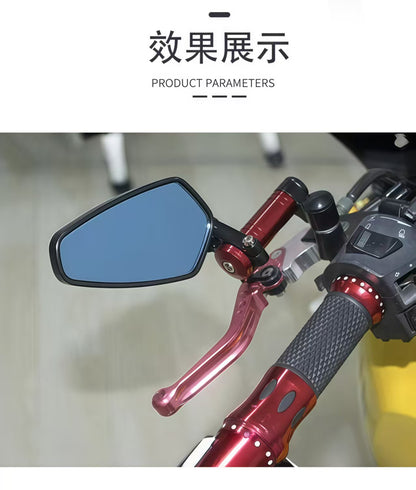 Motorcycle Off-Road Vehicle Modified Universal Folding Mirror Mount Reflective Mirror Cnc Aluminum Alloy Rearview Mirror