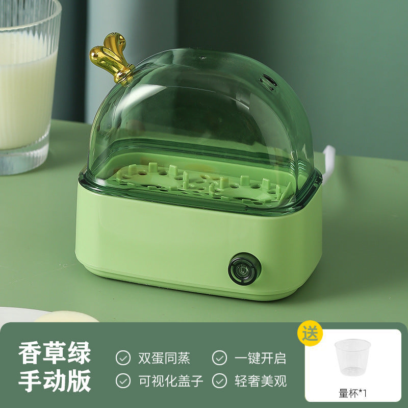 Mini Egg Boiler 2024 New Arrival Regular One-person Egg Steamer Automatic Power-off Household Small Smart