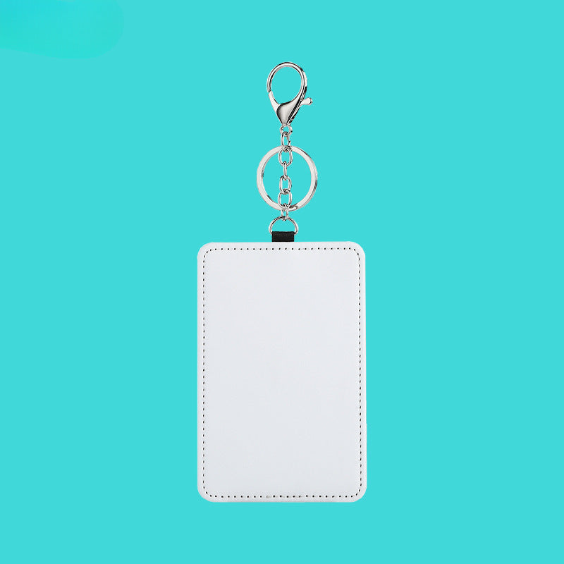 Heat Transfer Sublimation Traffic Card Holder Work Id Card Holder with Printable Designs, Keychain, White Disney Card Holder