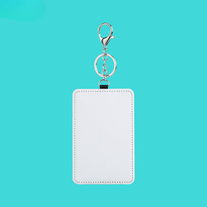 Heat Transfer Sublimation Traffic Card Holder Work Id Card Holder with Printable Designs, Keychain, White Disney Card Holder