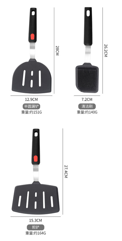 Silicone Cooking Utensils Teppanyaki Cooking Shovel Non-stick Pan Silicone Pancake Yazi Shovel Cross-border Hot Sale