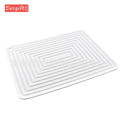 Large 29cm Silicone Pot Mat Square Thickeneded Insulation Mat Anti-Slip Corrugated Kitchen Table Casserole Mat Anti-Heat