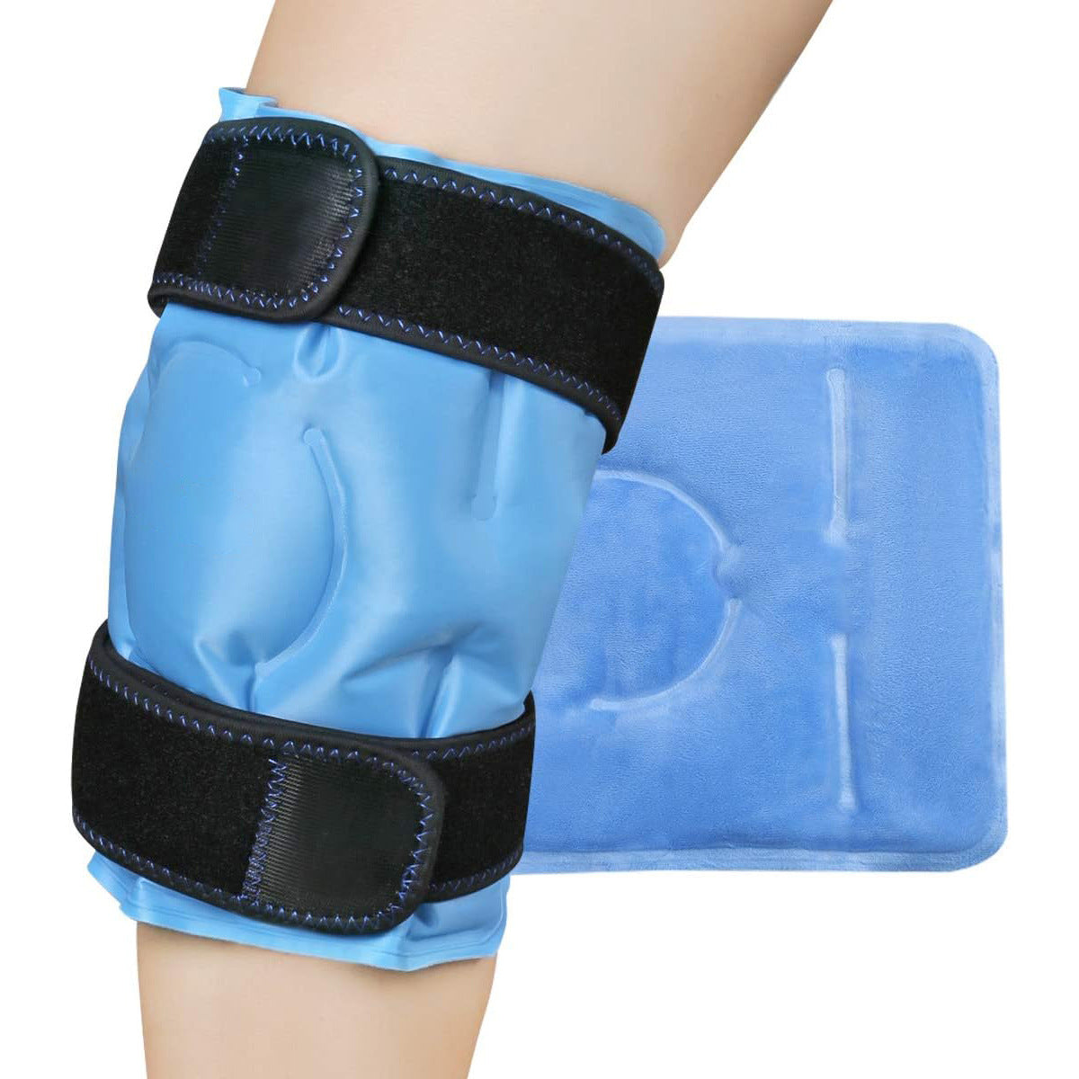 Gel Cold Compress Knee Ice Pack Hot and Cold Compress Universal Nylon Adjustable Strap Protective Gear Leg Knee Pad Hot and Cold Bag