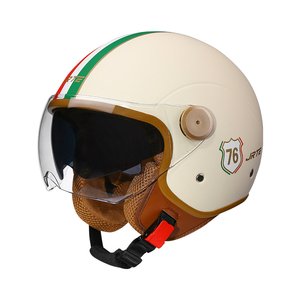 3c certified motorcycle helmet electric car helmet Harley universal battery car Four Seasons universal personality half helmet