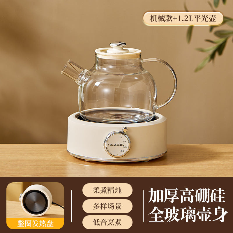Health Pot Multi-functional Home Office Full Glass Flower Tea Pot Large Capacity Kettle Boiling Tea Pot Gift Box Gift