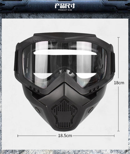 Zlang tactical mask outdoor riding cross-country skiing goggles mask lens 3mm outdoor CS protective equipment