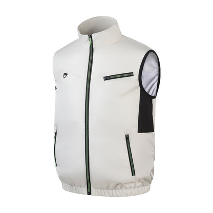 New sleeveless fan clothing air conditioning clothing summer outdoor heatstroke cooling clothes with fan Japan and South Korea cross-border wholesale