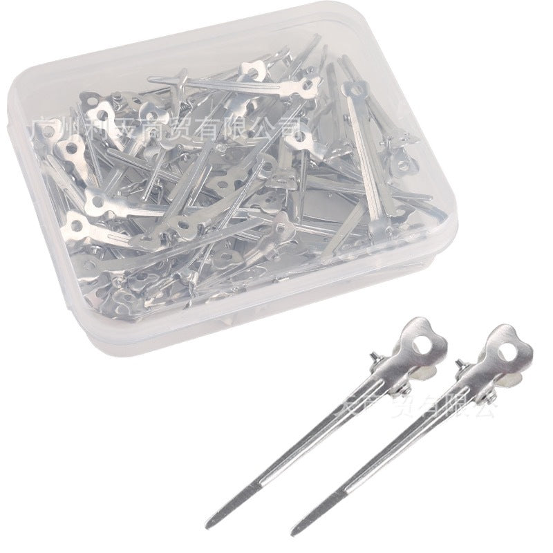 70 aluminum plate hairpin hairpin positioning clip partition clip hand push corrugated clip bangs clip modeling clip long mouth clip