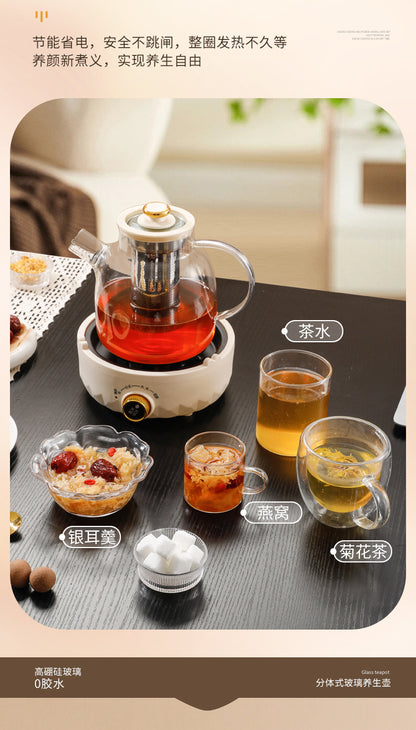 Multifunctional Health Pot Household Boiling Teapot Office Flower Teapot Glass Kettle Reservable Health Cup Gift