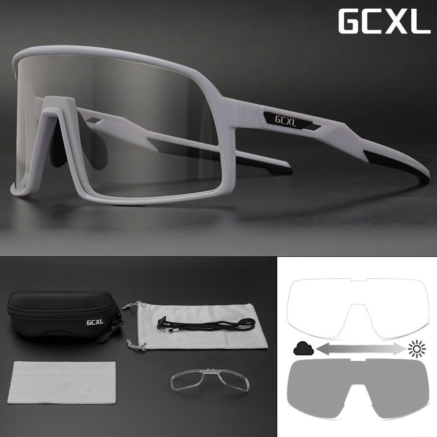 New GCXL color-changing riding glasses road bike outdoor sports glasses night riding protective glasses