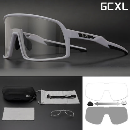 New GCXL color-changing riding glasses road bike outdoor sports glasses night riding protective glasses
