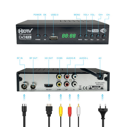 Cross-border Source Factory DVB-T2 Indonesia WiFi Digital TV Ground Wave Top Intelligence