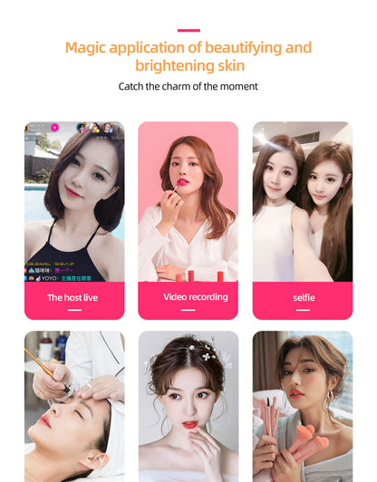 Cross-Border Hot Selling 10inch 12inch Ring Fill Light Photography Live Broadcast Floor Flash Ring Light Set Light