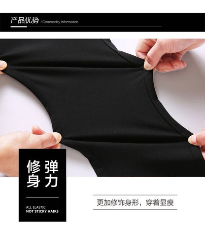 28-40 Summer New Men's Casual Pants Slim-fit Elastic Small Straight Korean Style Suit Pants Men's Pants