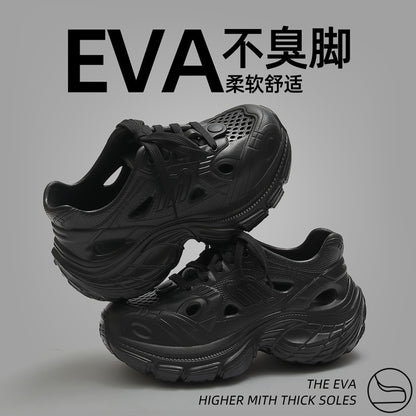 Thick-Soled Clogs for Women, Summer Sports and Leisure 2025 New Internet Celebrity Fashion Non-Slip Toe-Cap Sandals