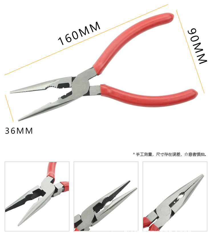 170 Oblique Nose Pliers Pointed-nose Pliers Water-mouth Pliers Gundam Split Cool Model Small Blue Oblique-mouth Pliers Cable Tie-cutting Pliers Fruit Cutters