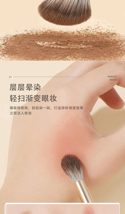 Source Manufacturer Makeup Brush Cangzhou 15 Pieces Gilt Eye Brush Blade Eyebrow Brush
