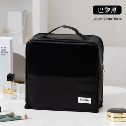 Stand-Up Cosmetic Bag, Large-Capacity Pencil Case, Women's Bag, Travel Storage Bag, Waterproof and Wear-Resistant, Can Be Hung on Luggage Bags