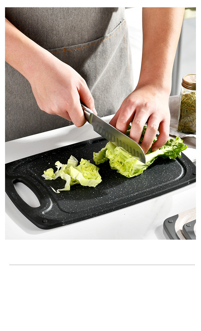 Cross-border wheat straw cutting board kitchen multifunctional double-sided cutting board cutting board chopping board 3 suit food supplement board