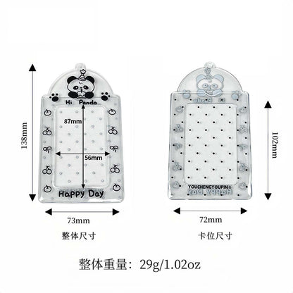 Supply Original Card Sleeve Small Card PVC Earth Flavor Star-chasing Aidou Campus Card Storage Card Bag Display Pendant Protective Cover