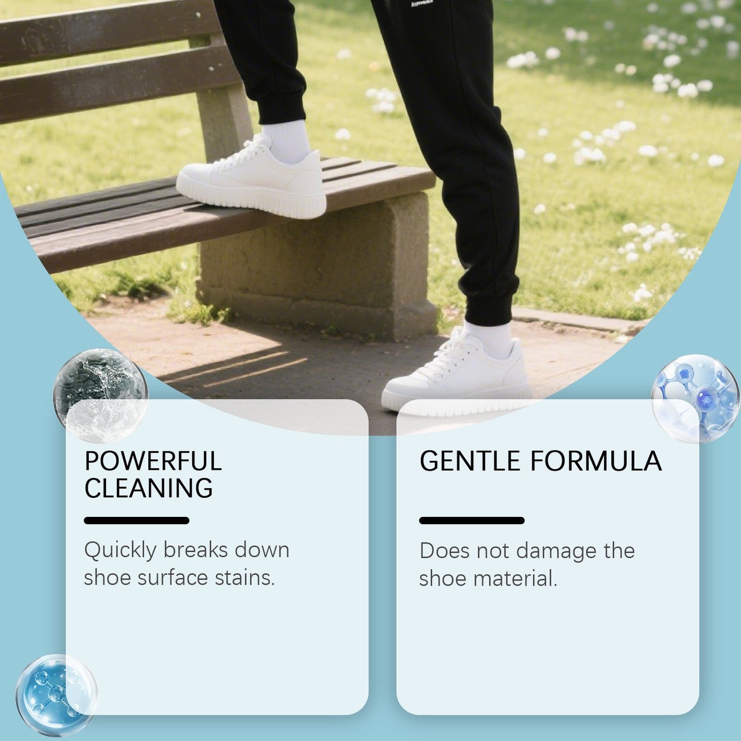 Jakehoe White Shoe Mousse Care Agent - Care for Yellowing Marks on White Shoes, Protects Color and Does Not Damage the Shoe Surface