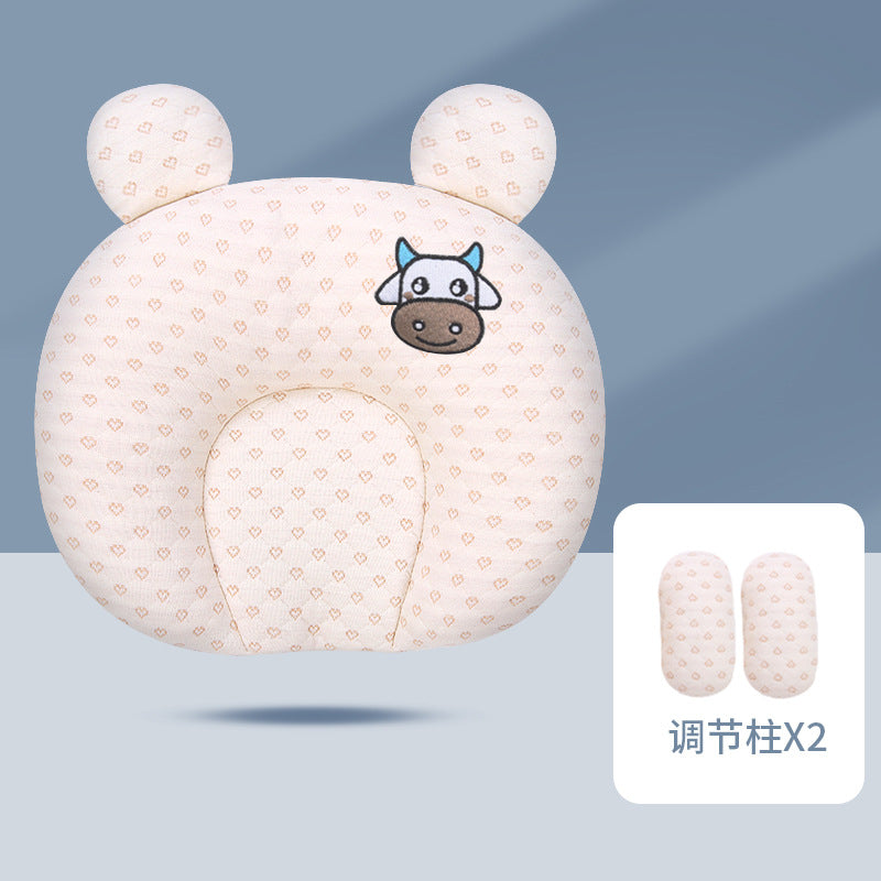 Baby Pillow, Baby Latex Pillow, Washable Imitation Eccentric Head Correction Head Shape, Breathable Newborn Shaping Pillow, Available in All Seasons