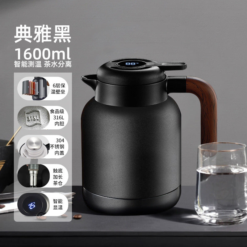 316L Stainless Steel Insulated Large Capacity Kettle for Home Use, Thermos for Tea, Dedicated for Warming Tea, Water Separation, and Stewing Tea Kettle