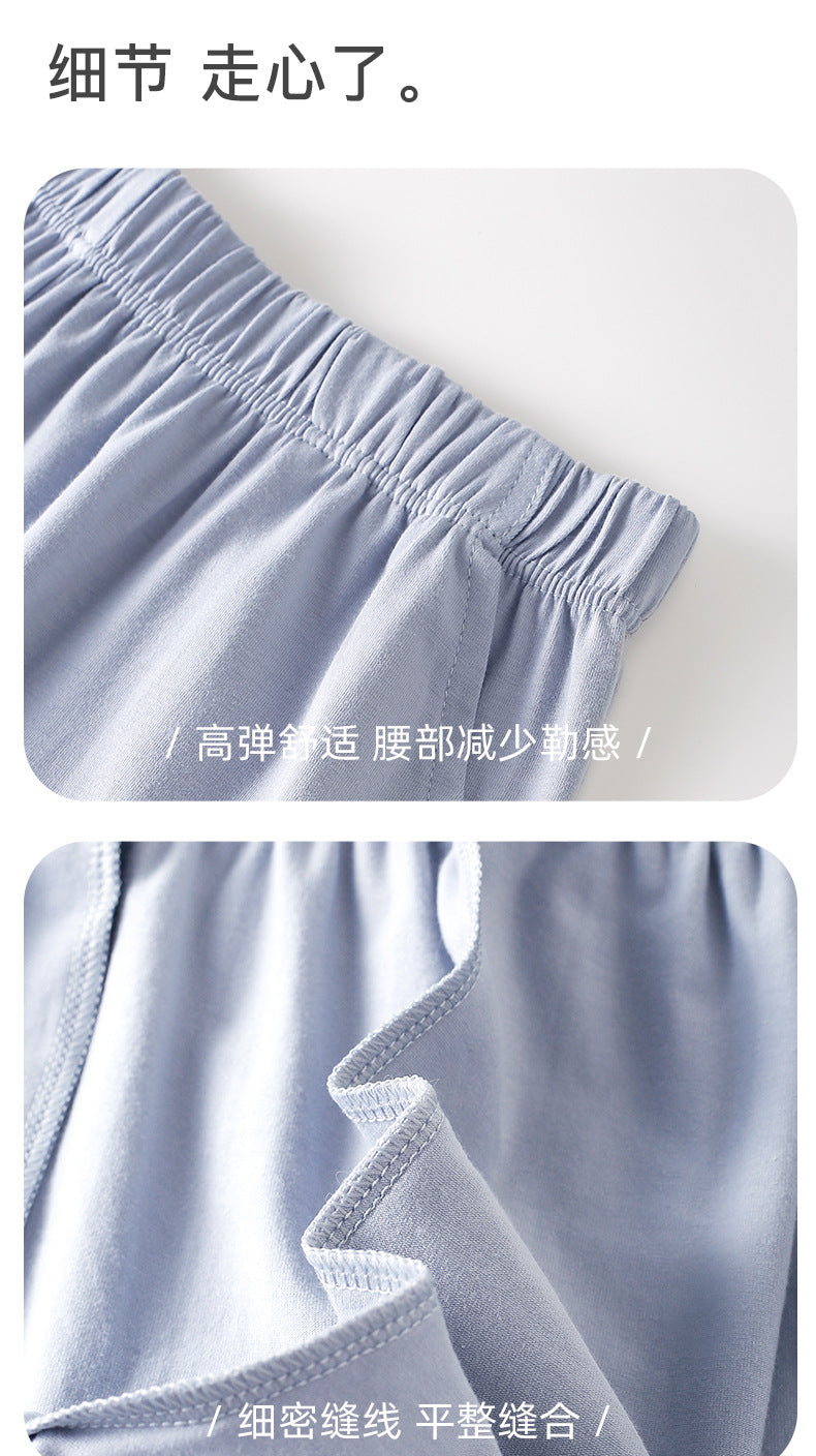 Women's Pajama Pants Summer Three-Quarter Pants Pure Cotton Thin Large Size Home Pants Large Pants Home Pants Loose Factory Wholesale