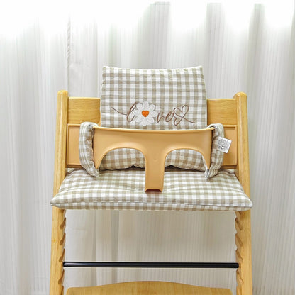 Ins Nordic Style Baby Dining Chair Children's Growth Chair Cushion Baby Dining Chair Cushion Waterproof and Urine-proof Sitting