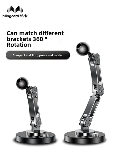 Car Bracket base 17mm ball head base 360-degree rotating adhesive type with different Chuck mobile phone holder