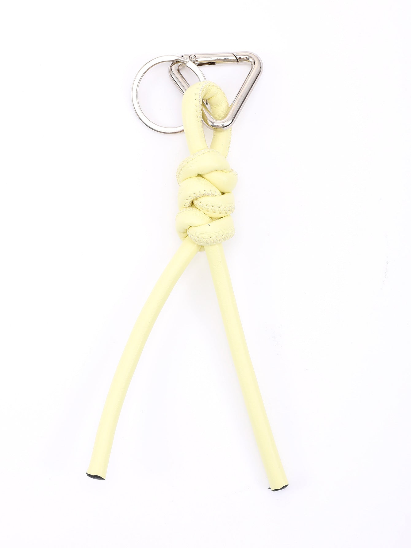 New triangle key chain PU hand-woven diamond key ring bag pendant key chain