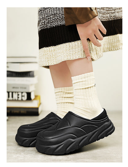 Waterproof Winter Men's Slippers 2025 New Winter Home Warm Thick-Soled Couple Casual Cotton Shoes for Women