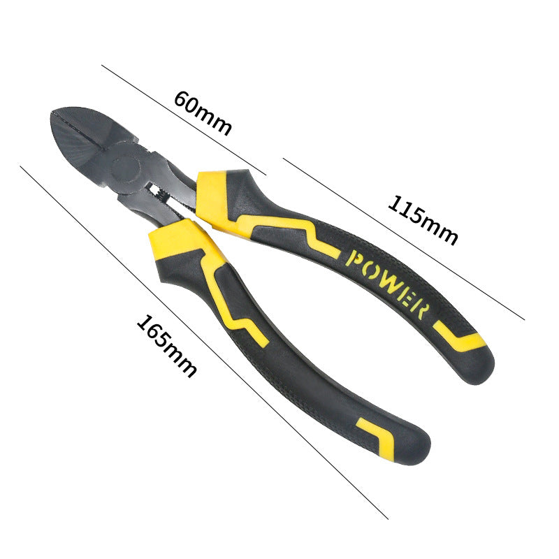 Multifunctional wire stripping pliers pointed mouth miter pliers 8 inch vice electrical wire stripping pliers eccentric labor-saving and durable