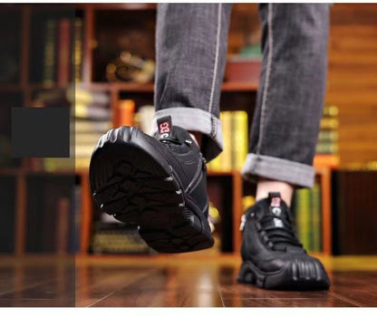Cold-resistant warm cotton-padded shoes men's warm winter thickened fluff outdoor leather high-top one-piece Northeast snow boots non-slip